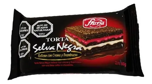 Bizcocho Torta Selva Negra - Fruna - Caja Con 20 Unidades