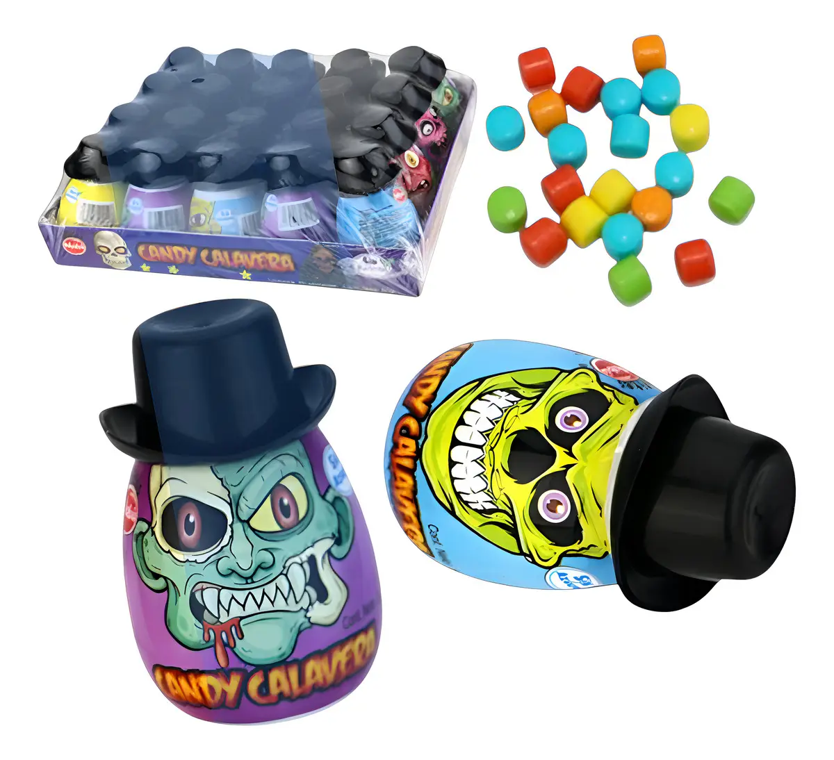 Candy Calavera Sin Azúcar (Caja Con 20 Unidades) - Mabu