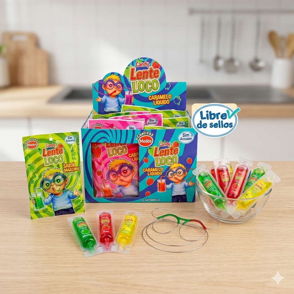 Candy Lente Loco Sin Azucar - Mabu - Display Con 20 Unidades