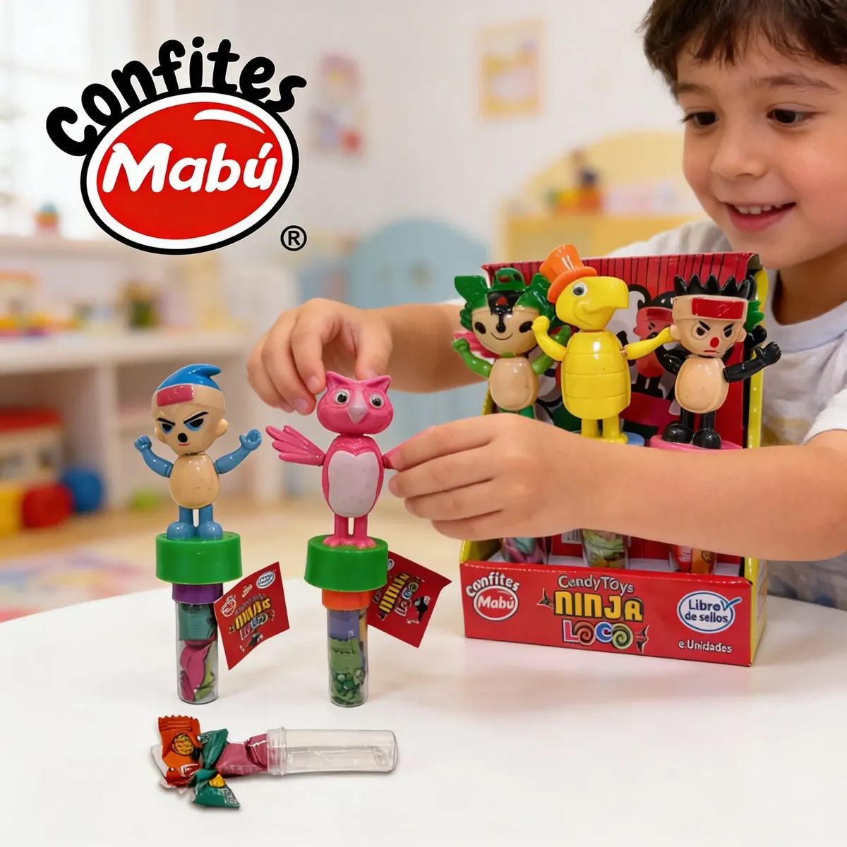 Candy Ninja Loco (Libre de Sellos) - Mabu - Display Con 6 Unidades
