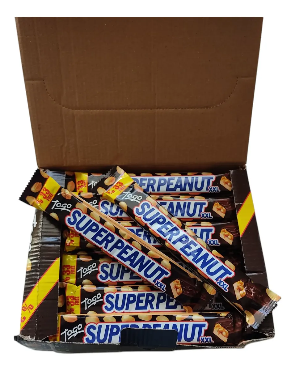 Chocolate Maní Super Peanut XXL - Caja Con 24 Unidades