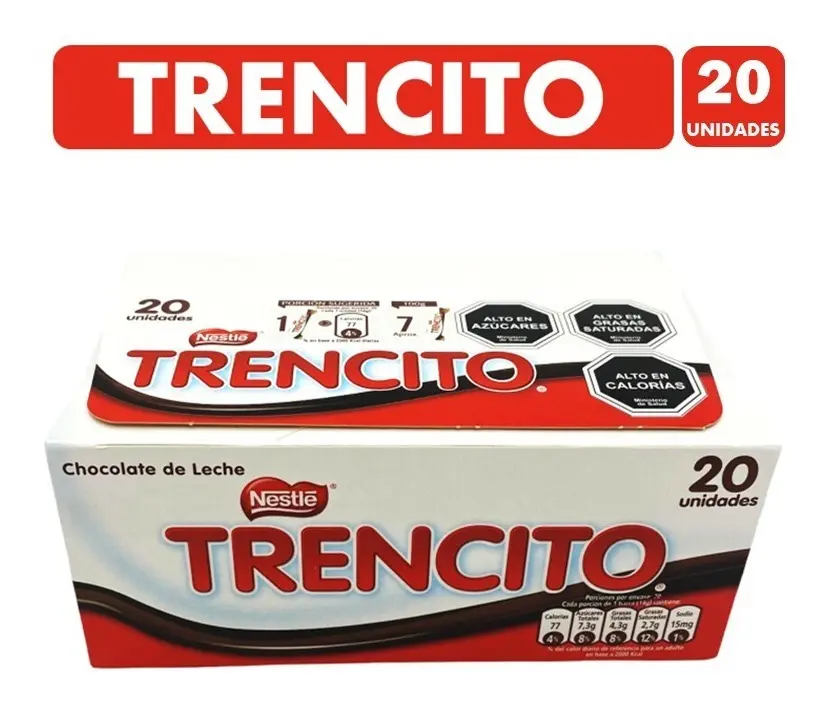 Chocolate Trencito Mini - Caja Con 20 Unidades