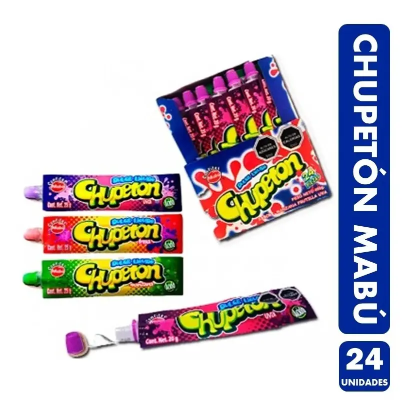 Candy Chupeton Mabu - Display Con 24 Unidades