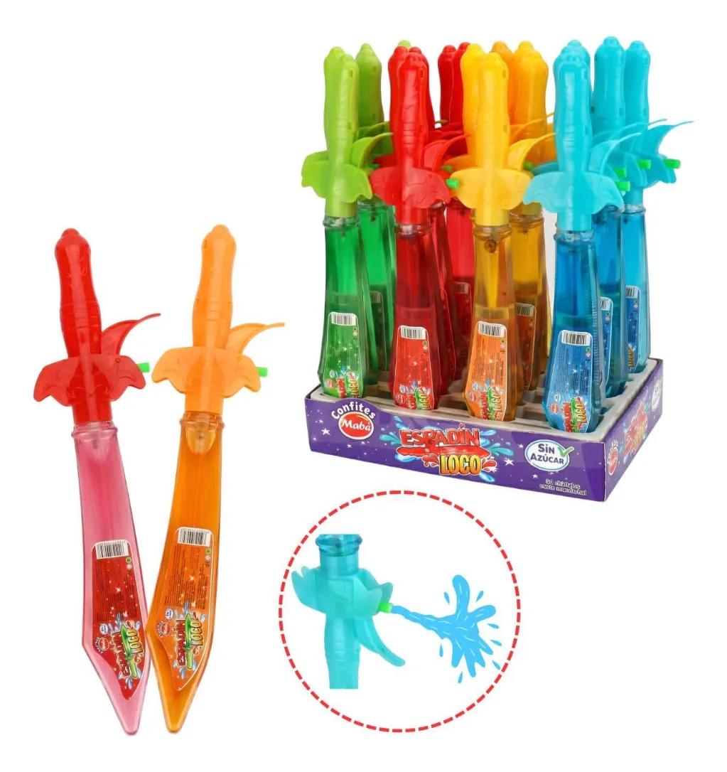 Caramelo Liquido Espadin Loco - Mabu - Sin Azucar - Display Con 20 Unidades