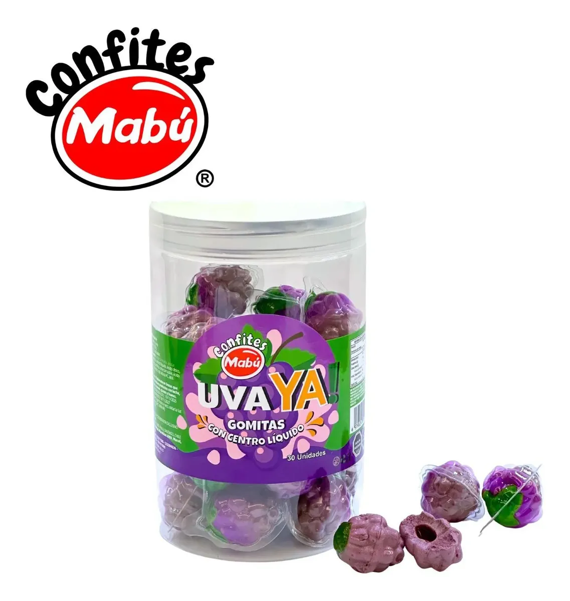 Gomita Uva Ya - Mabu - Display Con 30 Unidades