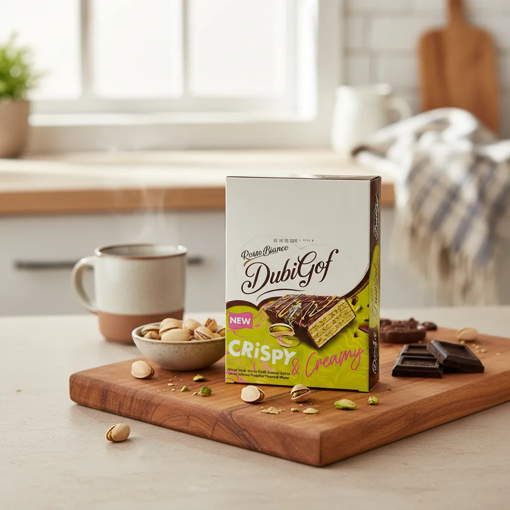 Barra De Chocolate Crispy & Creamy Sabor Pistacho ( 24 Un )