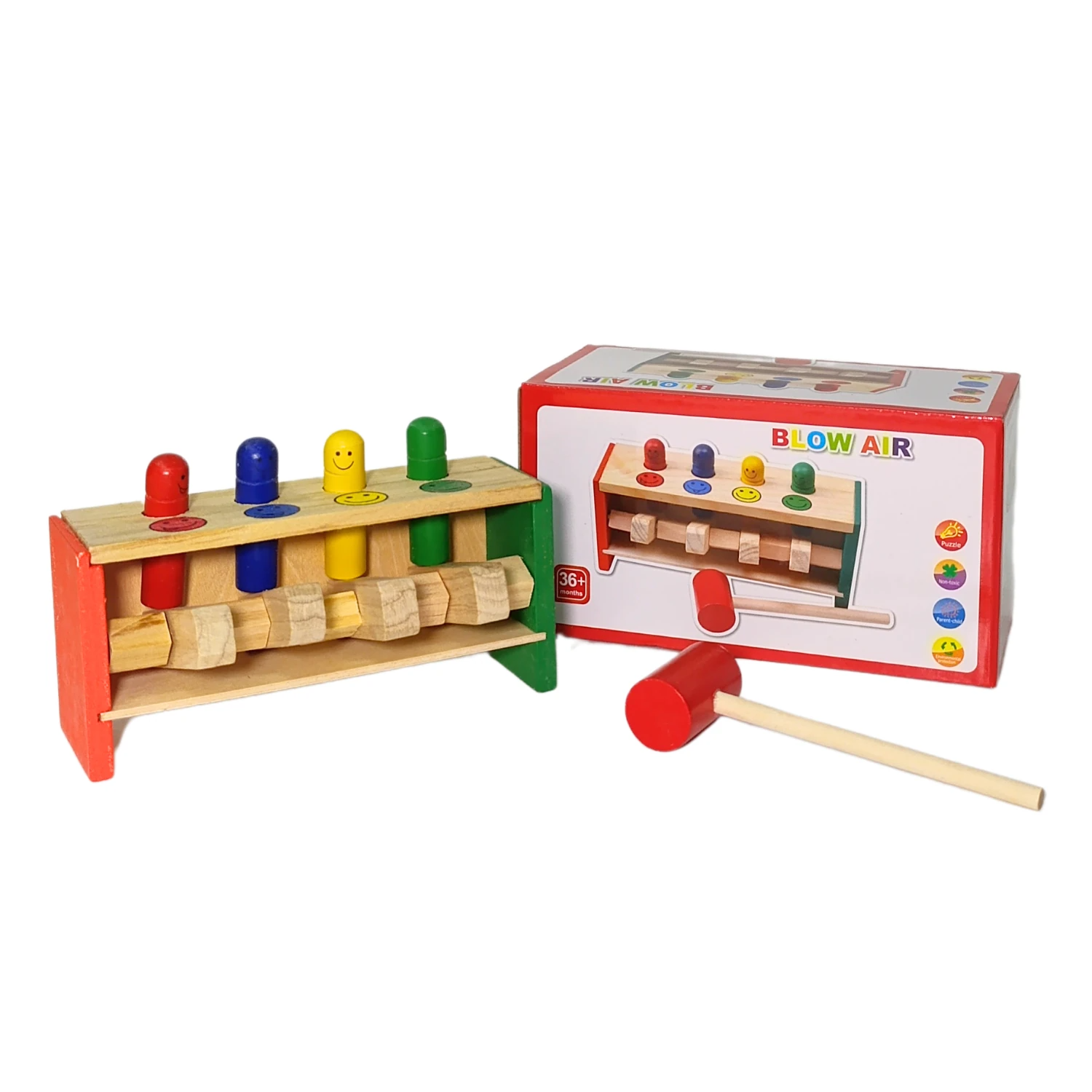 Juego Whack A Mole de Madera (Categoría: 3 a 6 Años)