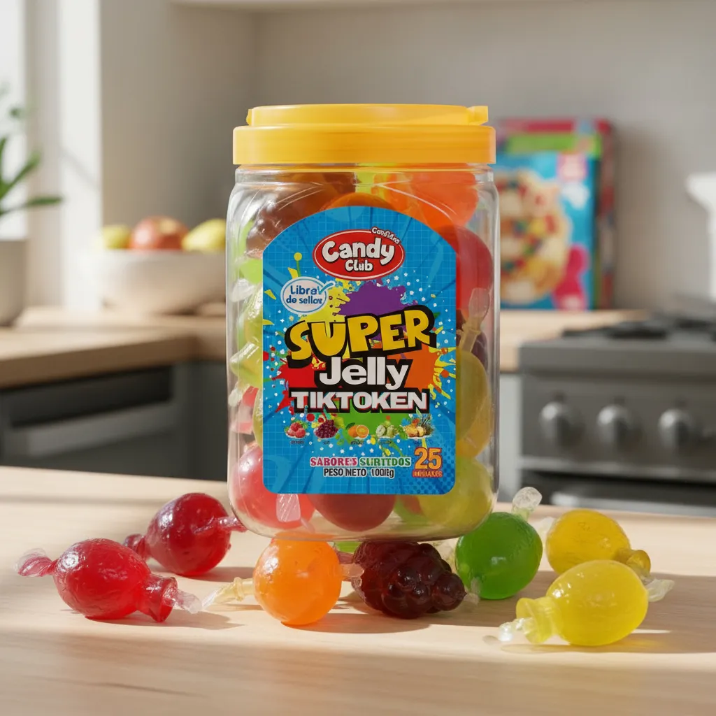 Candy Super Jelly Tiktoken - Sin Azúcar - Display C/ 25 Unidades