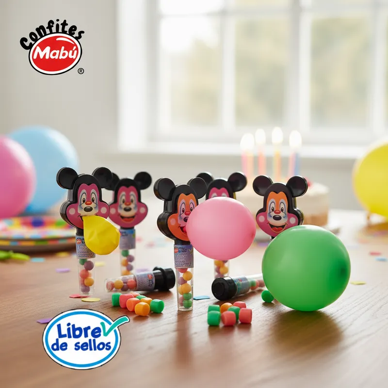 Caramelo Candy Ratón Globo Sin Azúcar ( Display C/ 20 Un ) - Mabu