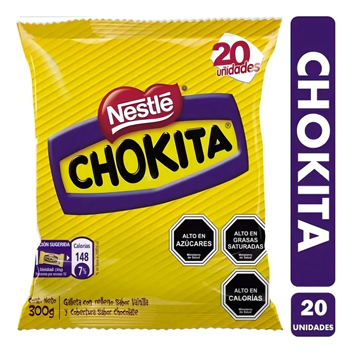 Galleta Achocolatada Chokita - Nestlé - Bolsa Con 20 Unidades