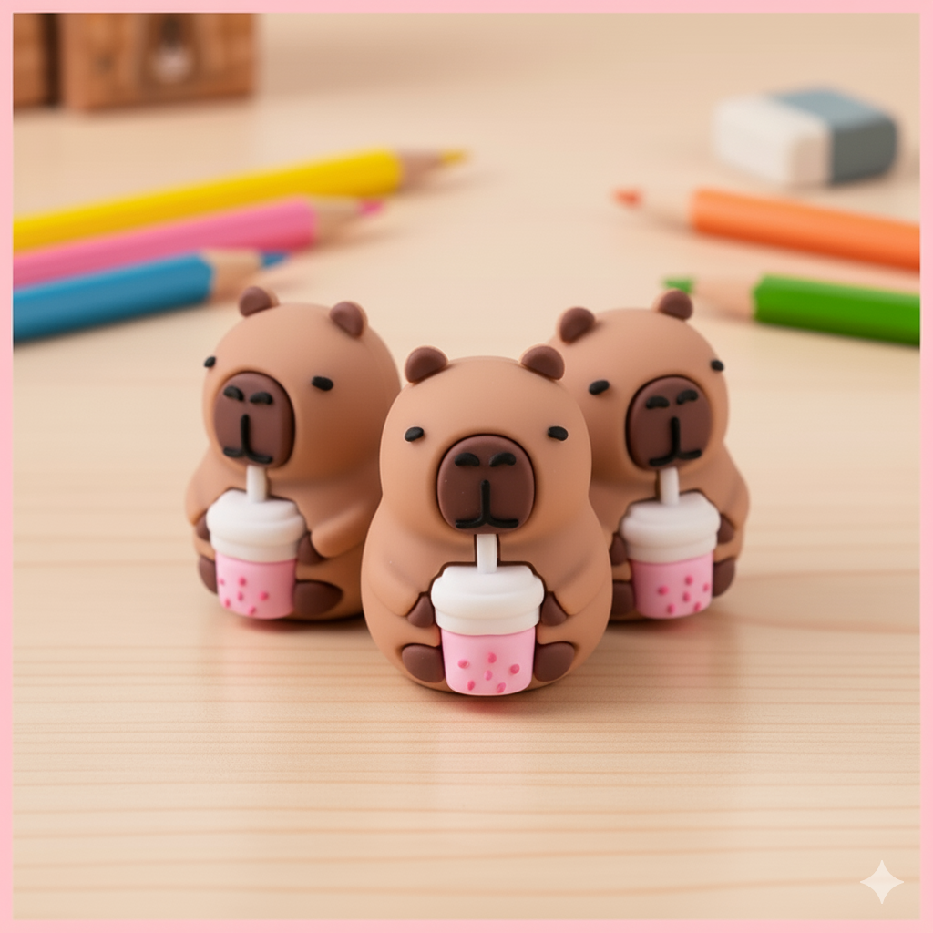 Sacapuntas Kawaii - Modelo: Capibara
