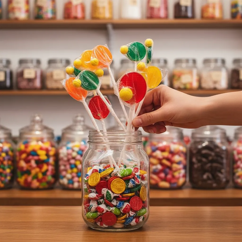 Paletas De Caramelo Formato Raqueta Con Pelota Sabor Frutal ( Bolsa Con 10 Unidades )