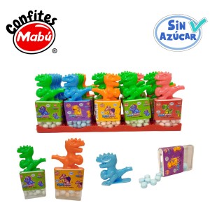 Dulces Porotitos Dino Pito Sin Azúcar (Display Con 20 Unidades) - Mabu