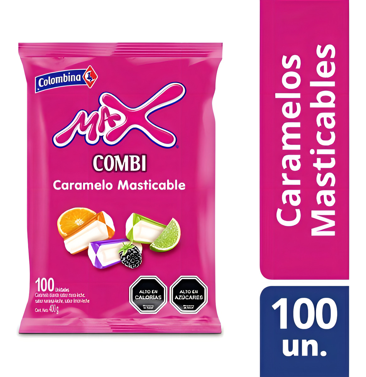 Caramelos Masticables Combi - Colombina - Bolsa Con 100 unidades