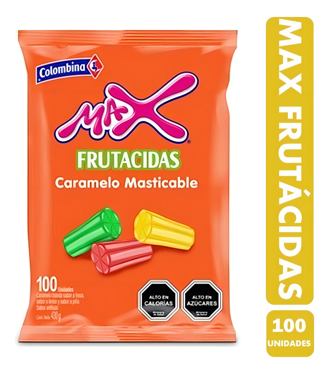 Caramelos Masticables Frutacidas - Colombina - Bolsa Con 100 Unidades