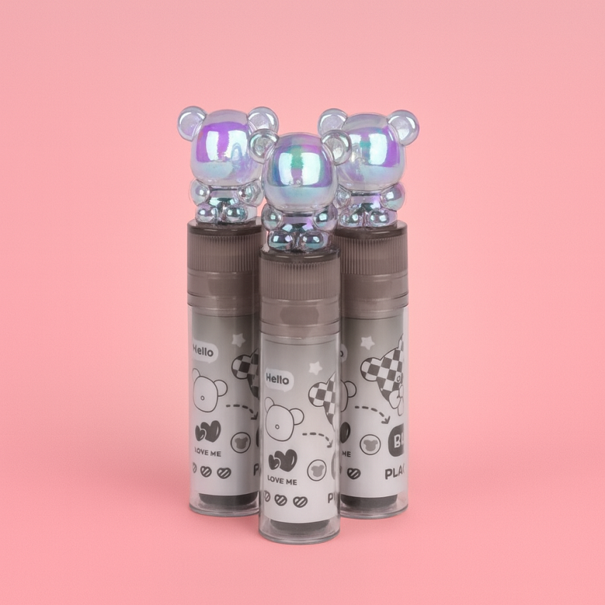 Goma de Borrar Kawaii Osito Adorable (Color Gris)