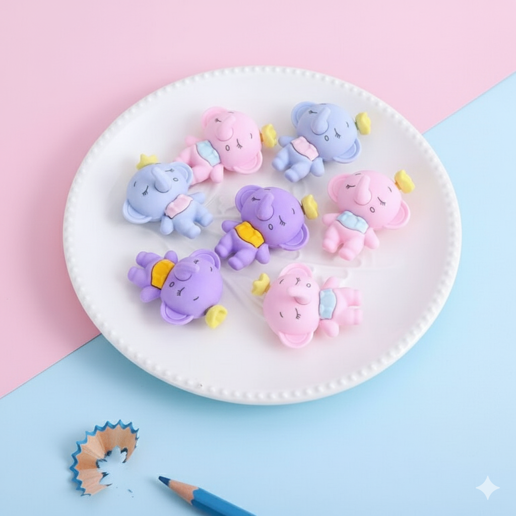 Mini Goma de Borrar Kawaii Diseño Elefante