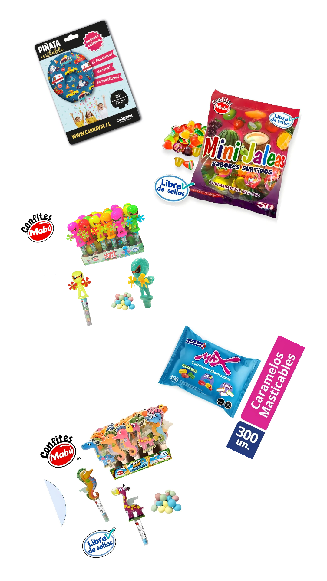 Kit de Cumpleaños Con Piñata Autos